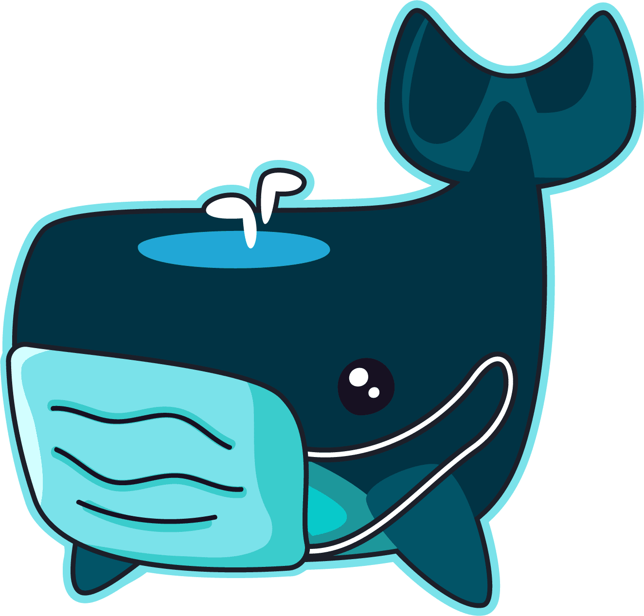 The Covid Whales logo