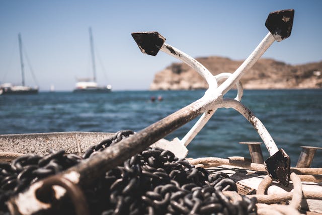 A picture of an anchor representing a cognitive bias: anchoring bias