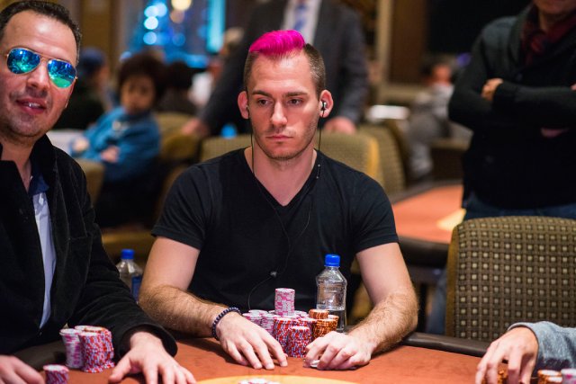 A picture of a poker player - Justin Bonomo